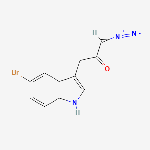 3-(5-Bromo-1H-indol-3-yl)-1-diazonioprop-1-en-2-olate