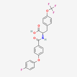 N-[4-(4-Fluorophenoxy)benzoyl]-O-(trifluoromethyl)-L-tyrosine