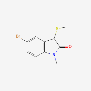 5-Bromo-1-methyl-3-(methylsulfanyl)-1,3-dihydro-2H-indol-2-one