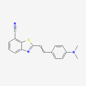 2-{2-[4-(Dimethylamino)phenyl]ethenyl}-1,3-benzothiazole-7-carbonitrile