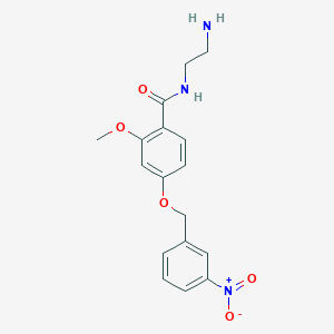 N-(2-Aminoethyl)-2-methoxy-4-[(3-nitrophenyl)methoxy]benzamide