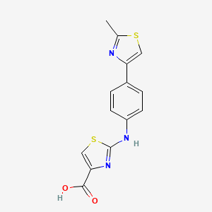 2-[4-(2-Methyl-1,3-thiazol-4-yl)anilino]-1,3-thiazole-4-carboxylic acid