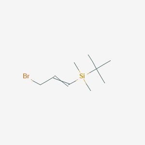 molecular formula C9H19BrSi B12618696 (3-Bromoprop-1-en-1-yl)(tert-butyl)dimethylsilane CAS No. 920754-30-9