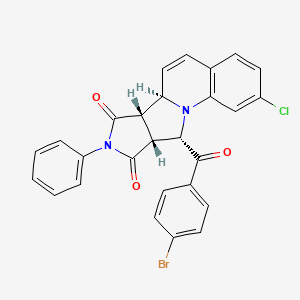 (10R,11S,15R,16S)-16-(4-bromobenzoyl)-4-chloro-13-phenyl-1,13-diazatetracyclo[8.6.0.02,7.011,15]hexadeca-2,4,6,8-tetraene-12,14-dione