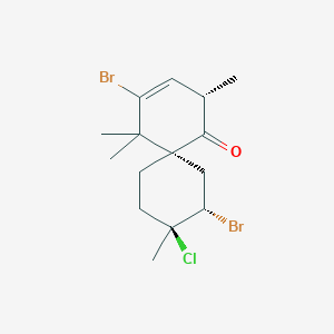 (2S,6R,9S,10S)-4,10-dibromo-9-chloro-2,5,5,9-tetramethylspiro[5.5]undec-3-en-1-one