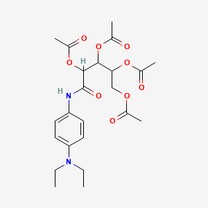 [2,3,4-Triacetyloxy-5-[4-(diethylamino)anilino]-5-oxopentyl] acetate