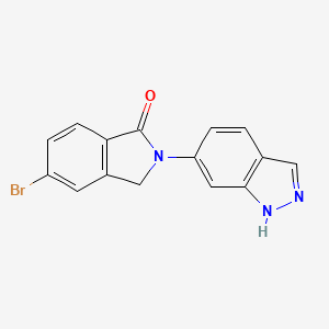 5-Bromo-2-(1H-indazol-6-yl)-2,3-dihydro-1H-isoindol-1-one