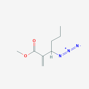 Methyl 3-azido-2-methylidenehexanoate