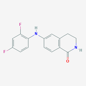 6-(2,4-Difluoroanilino)-3,4-dihydroisoquinolin-1(2H)-one