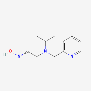 molecular formula C12H19N3O B12618960 N-(1-{(Propan-2-yl)[(pyridin-2-yl)methyl]amino}propan-2-ylidene)hydroxylamine CAS No. 918898-32-5