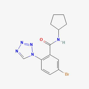 5-bromo-N-cyclopentyl-2-(1H-tetrazol-1-yl)benzamide