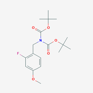 N,N-DI-T-Boc-(2-fluoro-4-methoxyphenyl)methanamine