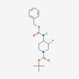 Tert-butyl 4-(benzyloxycarbonylamino)-3-fluoropiperidine-1-carboxylate