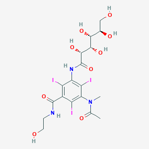 3-[acetyl(methyl)amino]-N-(2-hydroxyethyl)-2,4,6-triiodo-5-[[(2R,3S,4R,5R)-2,3,4,5,6-pentahydroxyhexanoyl]amino]benzamide