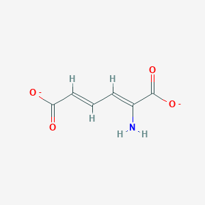 molecular formula C6H5NO4-2 B1261905 2-氨基顺丁烯二酸(2-) 