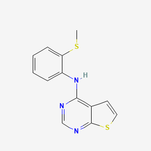 Thieno[2,3-d]pyrimidin-4-amine, N-[2-(methylthio)phenyl]-