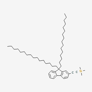 [(9,9-Dihexadecyl-9H-fluoren-2-yl)ethynyl](trimethyl)silane