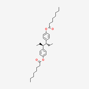 molecular formula C34H50O4 B1261911 Hexestrol dicaprylate CAS No. 20305-51-5
