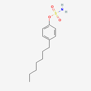 4-Heptylphenyl sulfamate