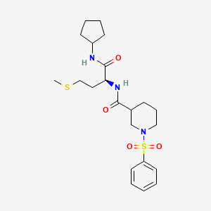 molecular formula C22H33N3O4S2 B12619153 C22H33N3O4S2 