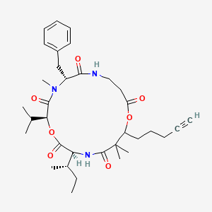 molecular formula C34H49N3O7 B1261916 Yanucamide B 