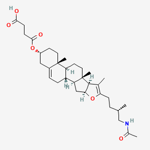 4-[[(1S,2S,4S,8S,9S,12S,13R,16R)-6-[(3S)-4-acetamido-3-methylbutyl]-7,9,13-trimethyl-5-oxapentacyclo[10.8.0.02,9.04,8.013,18]icosa-6,18-dien-16-yl]oxy]-4-oxobutanoic acid