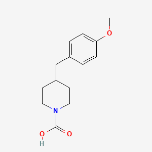 4-[(4-Methoxyphenyl)methyl]piperidine-1-carboxylic acid