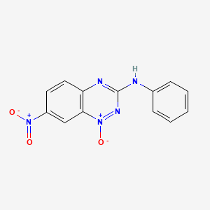 7-Nitro-1-oxo-N-phenyl-1lambda~5~,2,4-benzotriazin-3-amine