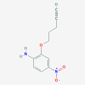 4-Nitro-2-[(pent-4-yn-1-yl)oxy]aniline