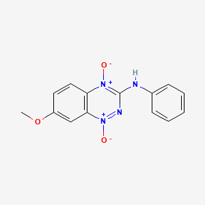 (3E)-7-Methoxy-1-oxo-3-(phenylimino)-1lambda~5~,2,4-benzotriazin-4(3H)-ol