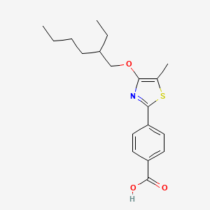 4-{4-[(2-Ethylhexyl)oxy]-5-methyl-1,3-thiazol-2-YL}benzoic acid