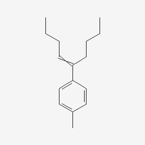 molecular formula C16H24 B12619338 1-Methyl-4-(non-4-en-5-yl)benzene CAS No. 917569-07-4