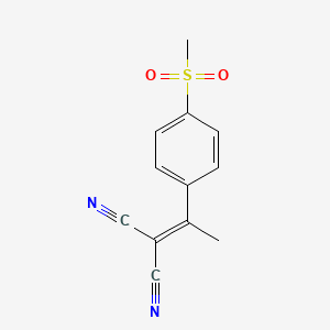 {1-[4-(Methanesulfonyl)phenyl]ethylidene}propanedinitrile