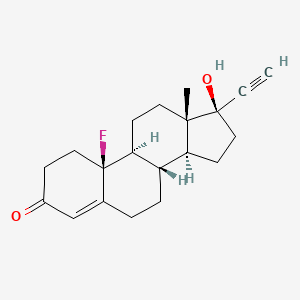 molecular formula C20H25FO2 B1261943 10-Fluoroethindrone CAS No. 2796-89-6