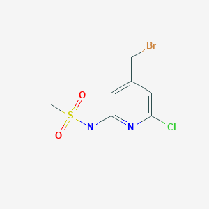 N-[4-(bromomethyl)-6-chloropyridin-2-yl]-N-methylmethanesulfonamide