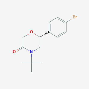 (6R)-6-(4-bromophenyl)-4-tert-butylmorpholin-3-one