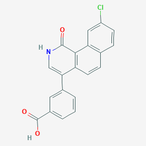 3-(9-Chloro-1-oxo-1,2-dihydrobenzo[h]isoquinolin-4-yl)benzoic acid