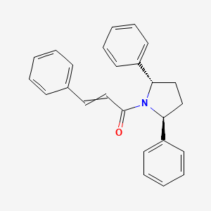 1-[(2S,5S)-2,5-diphenylpyrrolidin-1-yl]-3-phenylprop-2-en-1-one