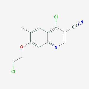 4-Chloro-7-(2-chloroethoxy)-6-methyl-3-quinolinecarbonitrile