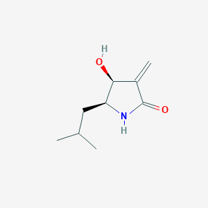 (4S,5S)-4-hydroxy-3-methylidene-5-(2-methylpropyl)pyrrolidin-2-one