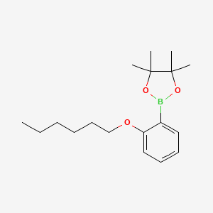 2-[2-(Hexyloxy)phenyl]-4,4,5,5-tetramethyl-1,3,2-dioxaborolane