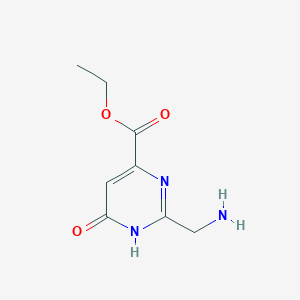 Ethyl 2-(aminomethyl)-6-hydroxypyrimidine-4-carboxylate