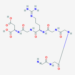 Glycylglycylglycylglycyl-N~5~-(diaminomethylidene)-L-ornithylglycyl-L-aspartic acid