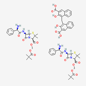 molecular formula C67H74N6O18S2 B1261959 Pivampicillin pamoate CAS No. 39030-72-3