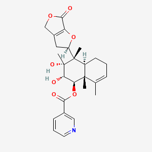 molecular formula C26H31NO7 B1261977 Scutebarbatine H 