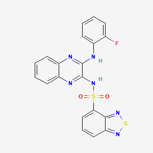 N-(3-((2-fluorophenyl)amino)quinoxalin-2-yl)benzo[c][1,2,5]thiadiazole-4-sulfonamide