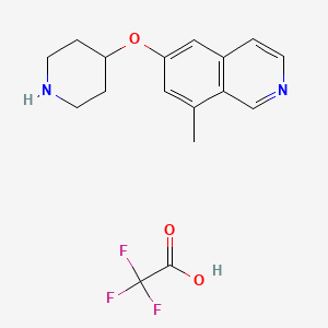 8-Methyl-6-piperidin-4-yloxyisoquinoline;2,2,2-trifluoroacetic acid