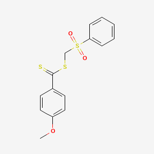 (Benzenesulfonyl)methyl 4-methoxybenzene-1-carbodithioate