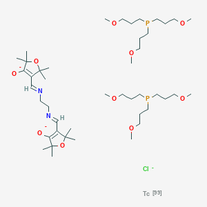 Technetium-99;2,2,5,5-tetramethyl-4-[2-[(2,2,5,5-tetramethyl-4-oxidofuran-3-yl)methylideneamino]ethyliminomethyl]furan-3-olate;tris(3-methoxypropyl)phosphane;chloride