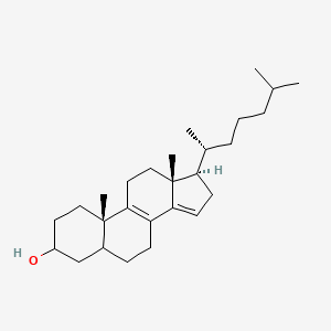 molecular formula C27H44O B1261995 (10S,13R,17R)-10,13-dimethyl-17-[(2R)-6-methylheptan-2-yl]-2,3,4,5,6,7,11,12,16,17-decahydro-1H-cyclopenta[a]phenanthren-3-ol 